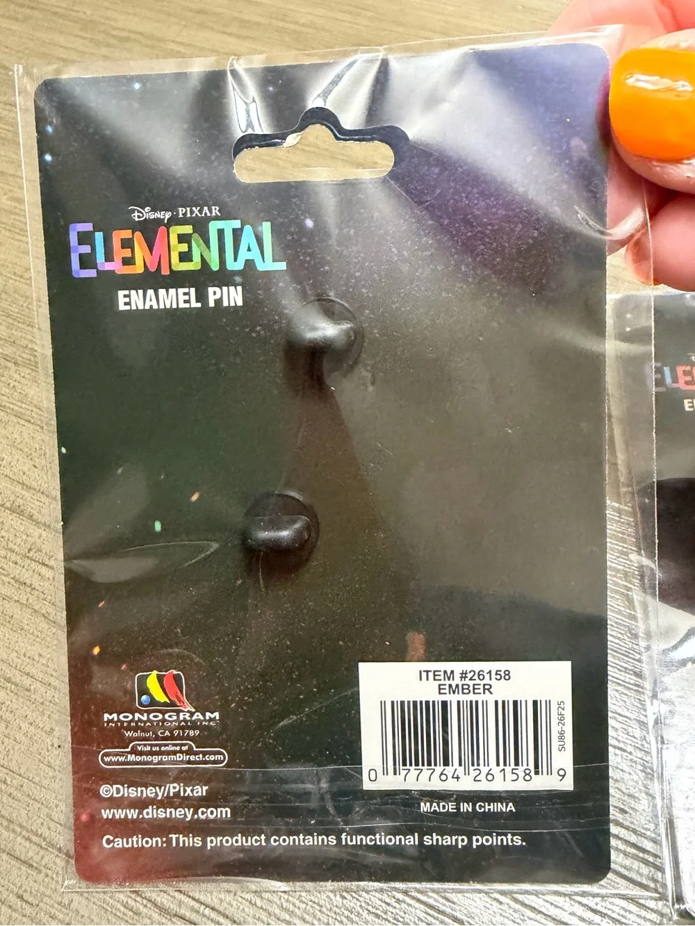 Disney Pink A La Mode PALM Pixar Elemental Ember And Wade 2 Pin Set